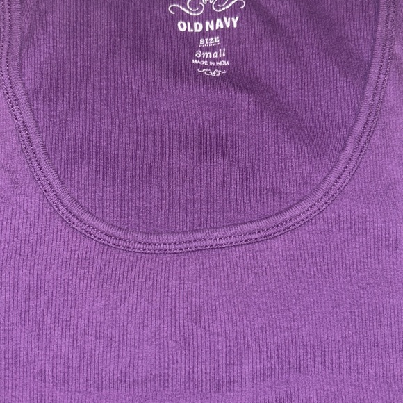 LOT of 4 OLD NAVY TANKS: Purple, Red, Gray/White Stripe & Black w/Sequins SMALL - Picture 5 of 6